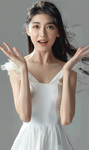 少女和動物狗馬豬驢